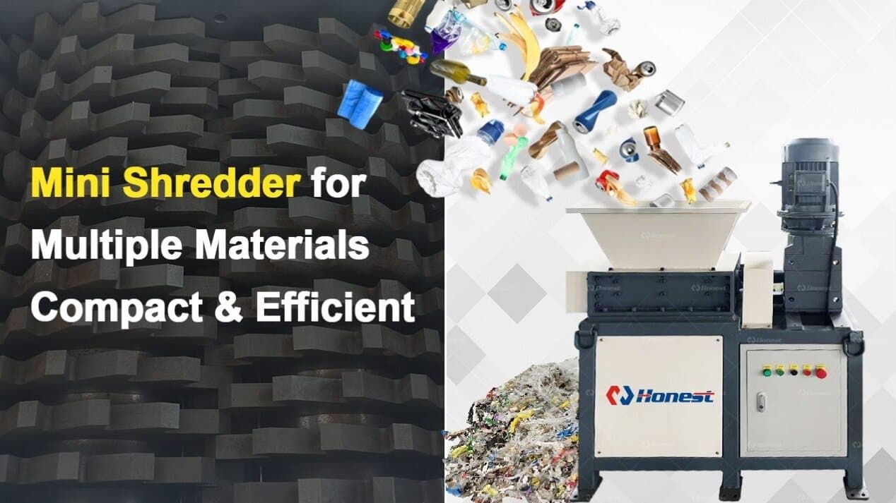 Mini Shredder for Multiple Materials Compact Efficient