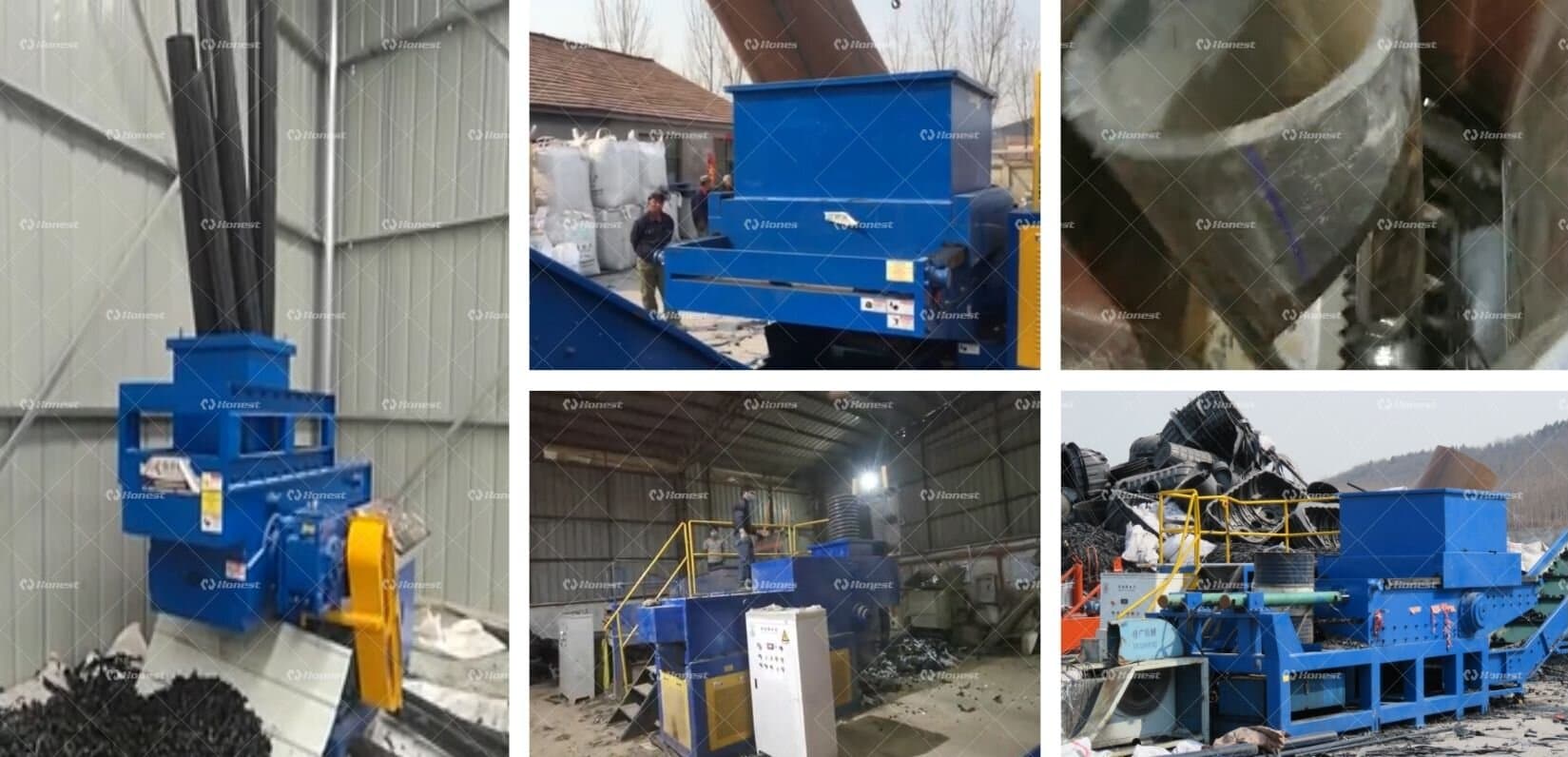 Single Shaft Pipe Shredder Customers Site Overview