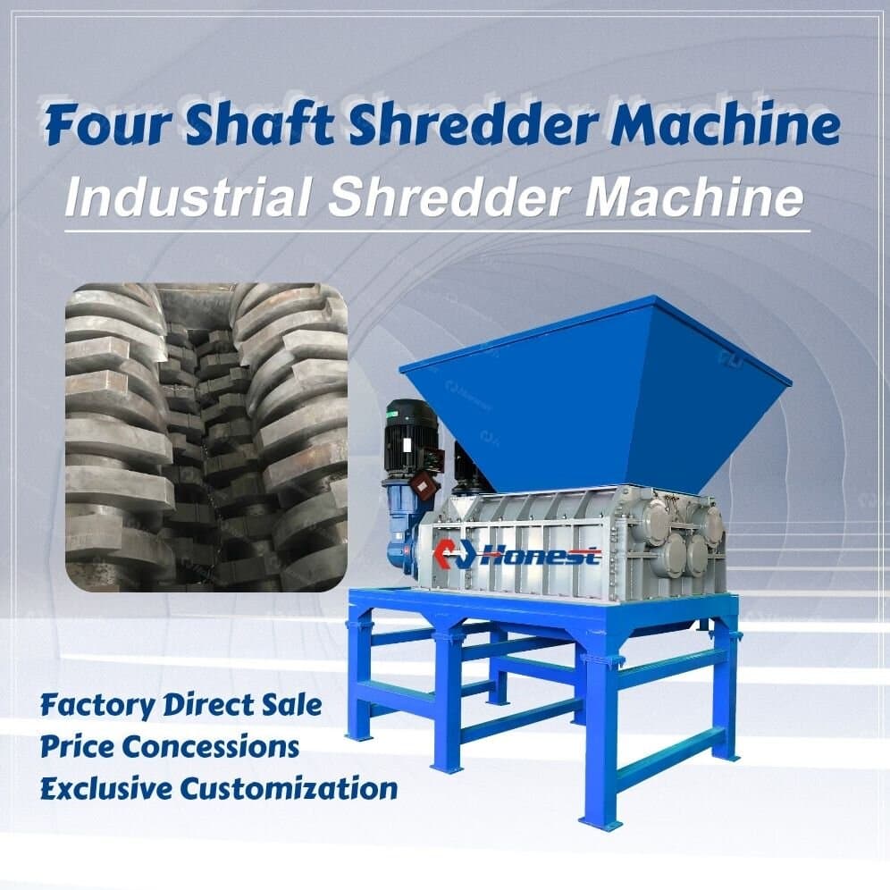 Four Shaft Shredder Machines