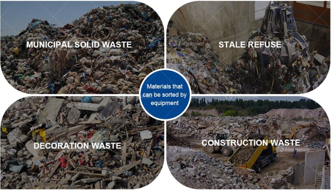 Construction and Municipal Waste Recycling Line Product Usage / Application