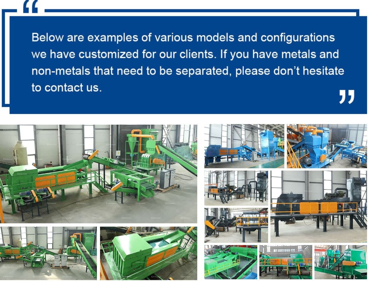 Eddy Current Separator Machine Customers Site Overview