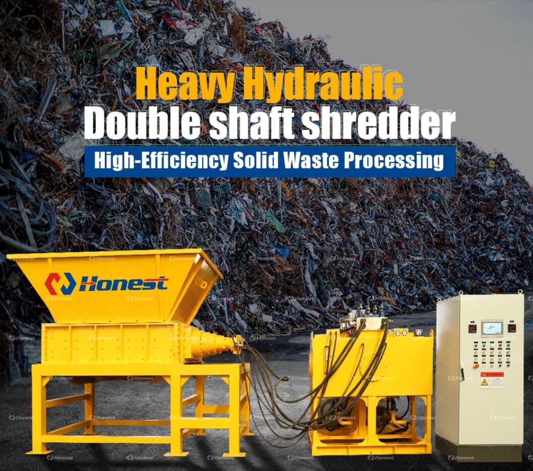 Hydraulic Double Shaft Shredder Machine