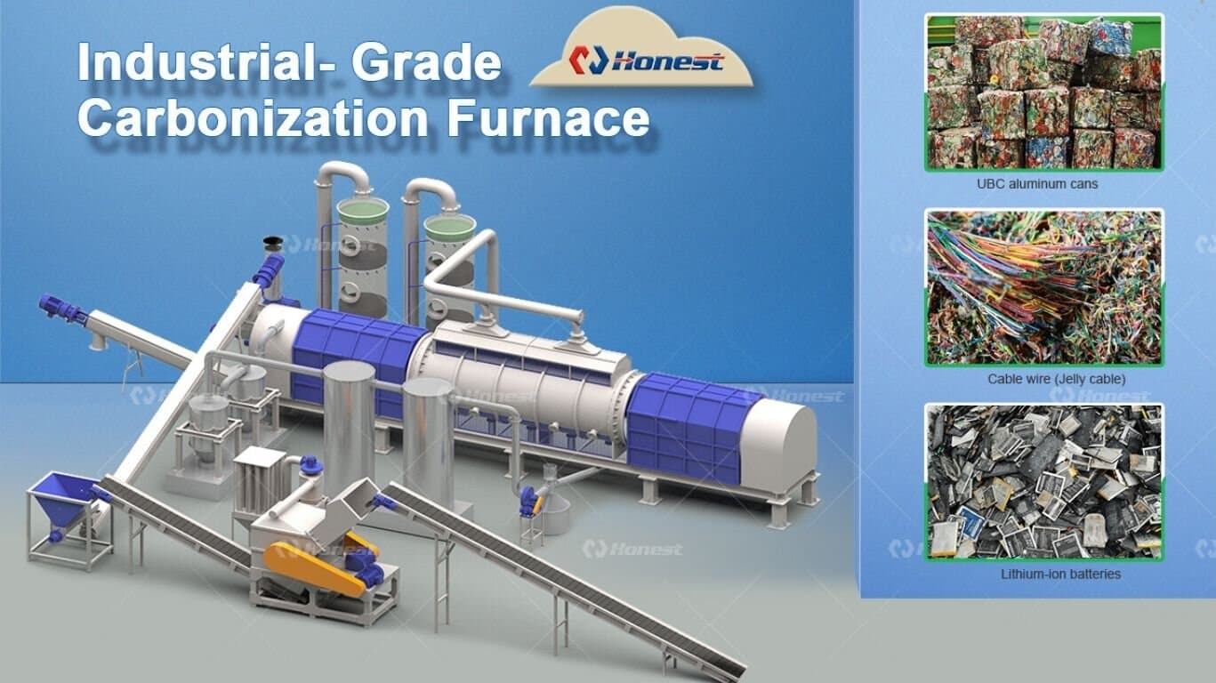 Industrial-Grade Continuous Carbonization Furnace