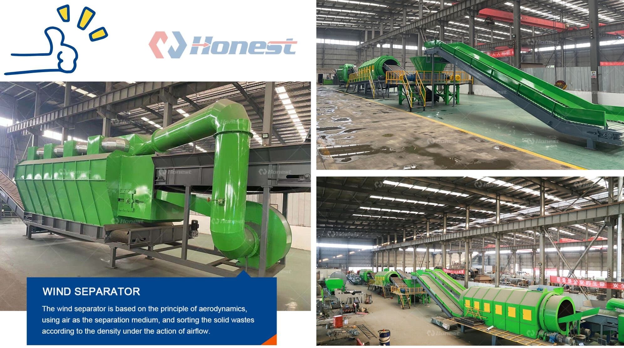 Key components of Construction and Municipal Waste Recycling Line