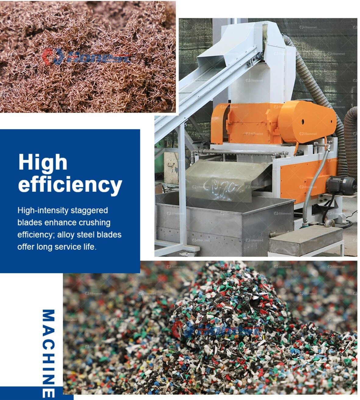 Key components of Mini Wet Copper Wire Granulator Machine