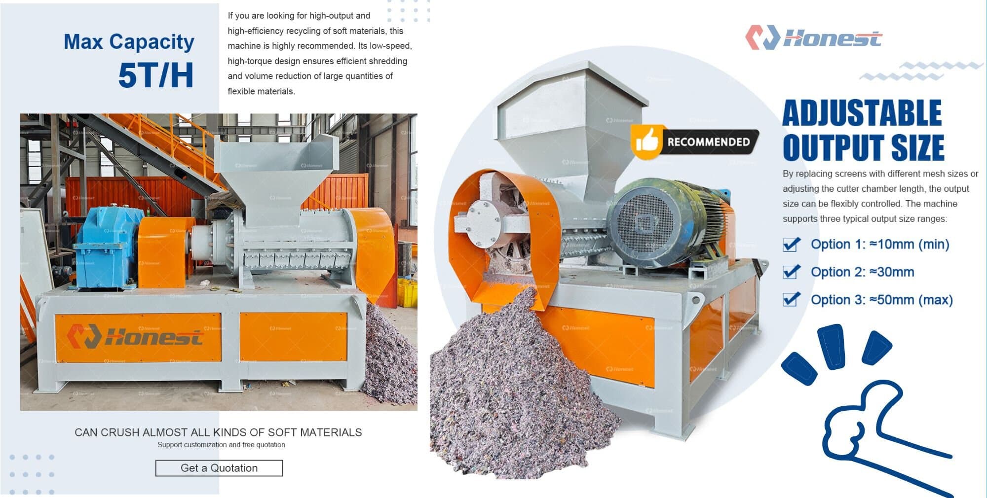 Key components of Spiral Shredder Machine
