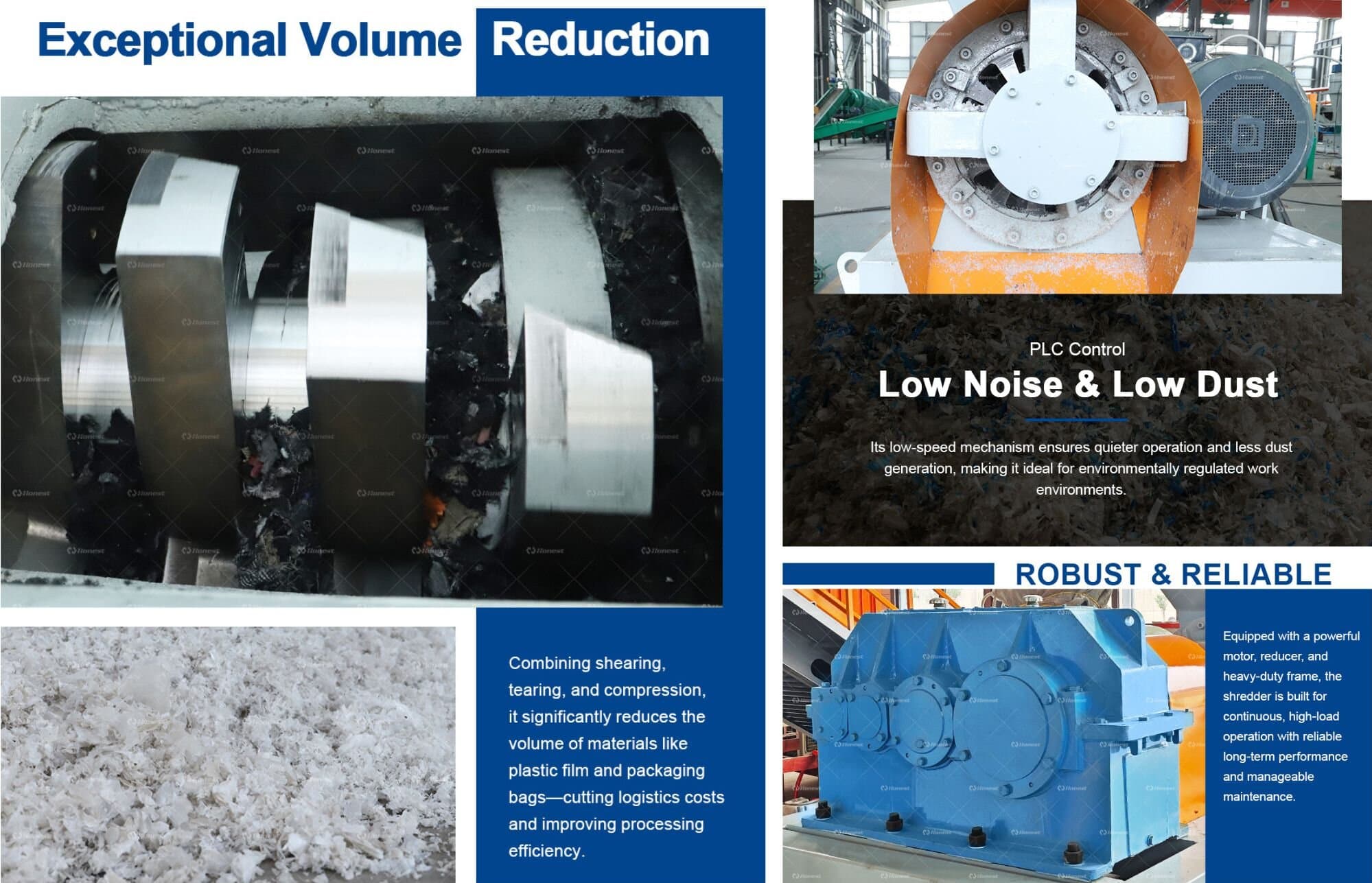 Key components of Spiral Shredder Machine