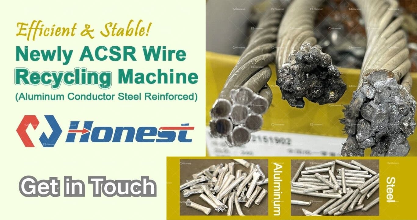 Newly ACSR Wire Chopping and Separation Recycling Machine