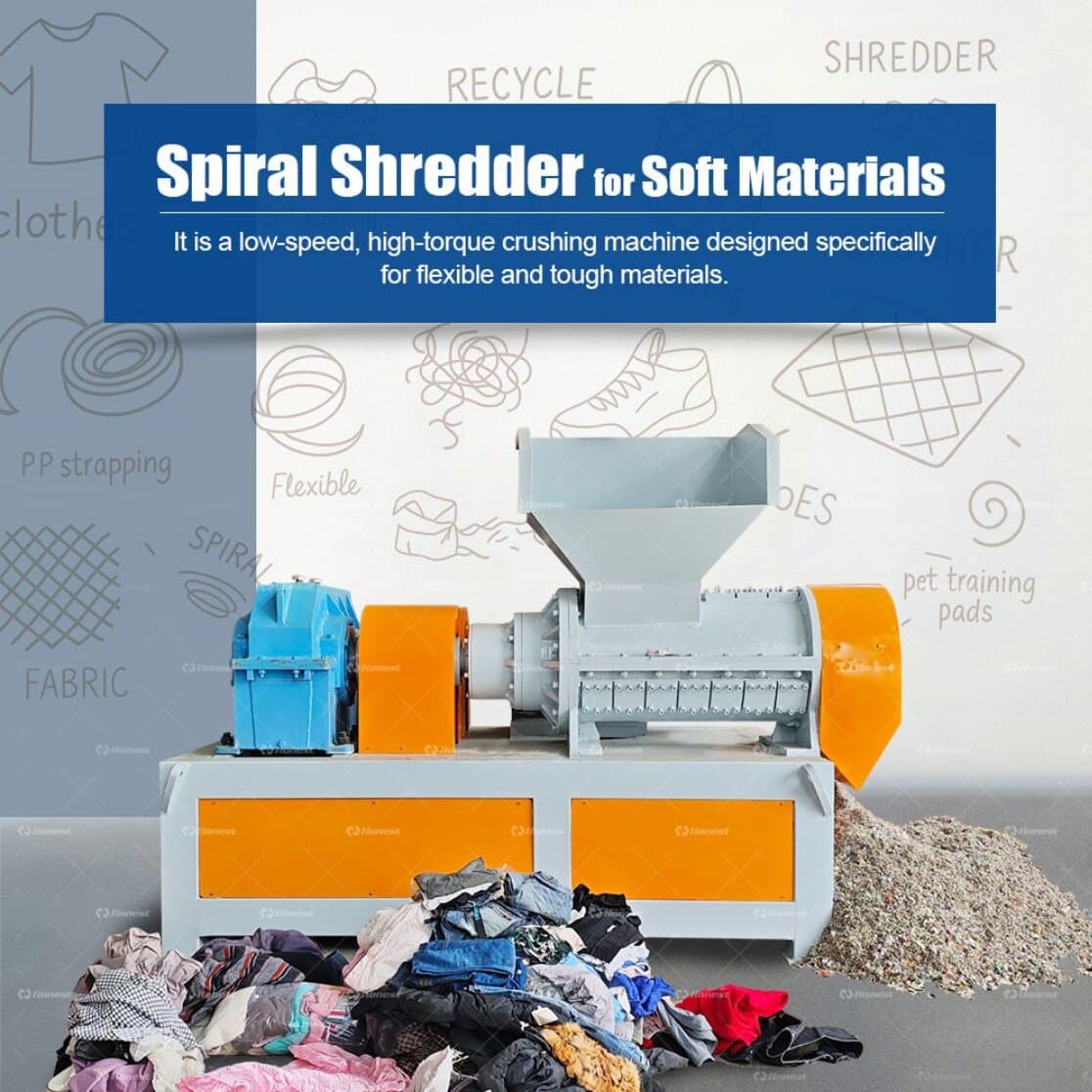 Spiral Shredder Machine