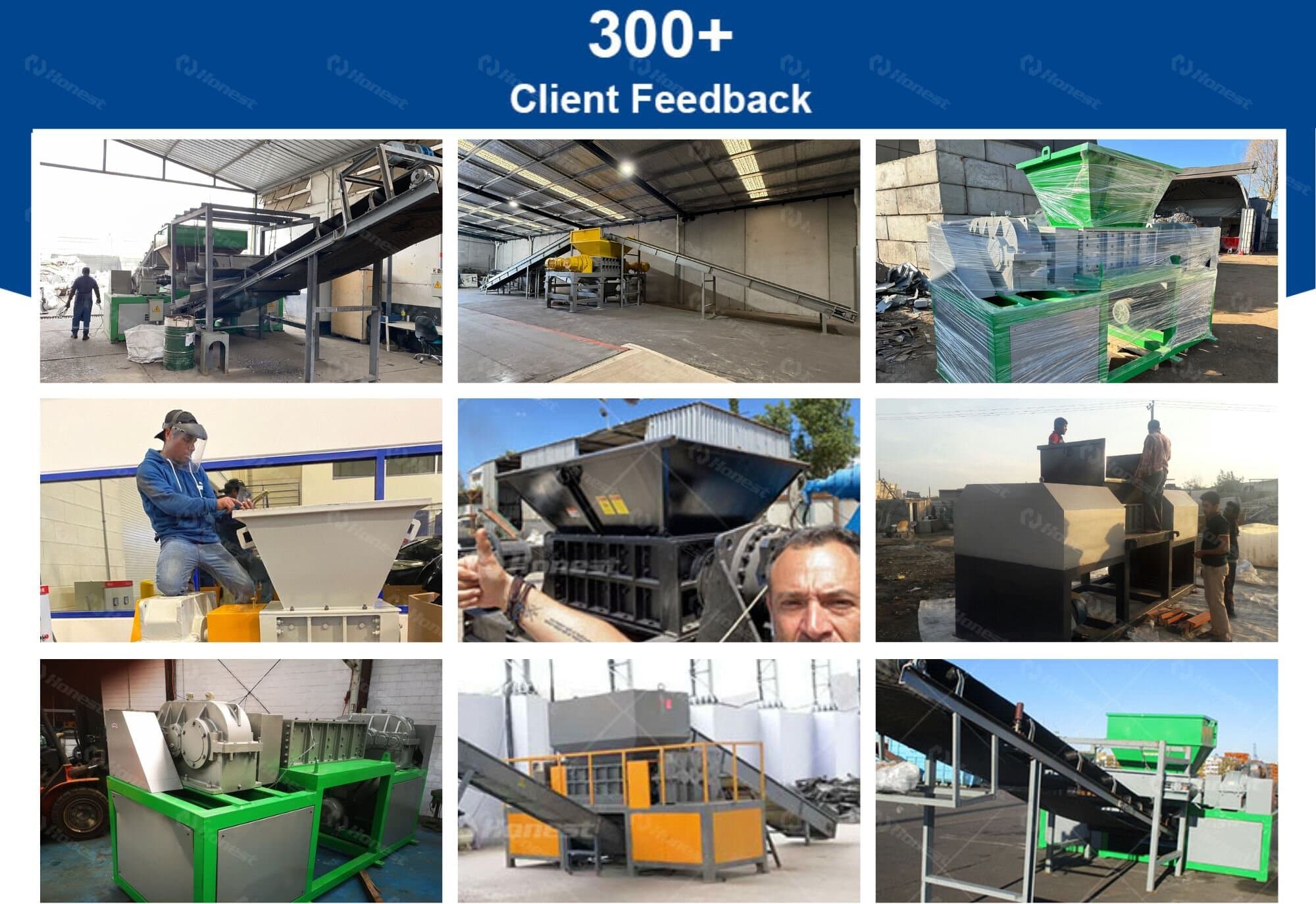 Double Shaft Shredder Machine-Latest Customers Site Overview