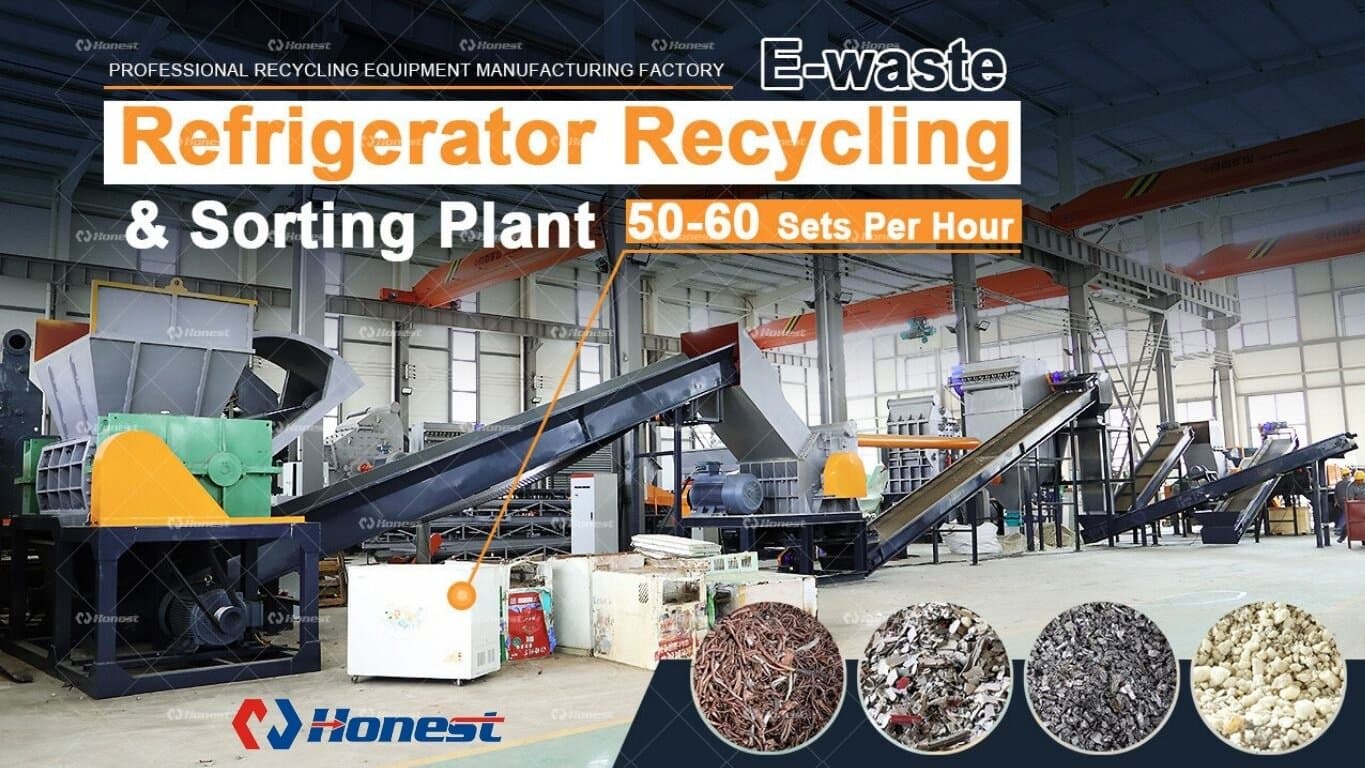 E-Waste Refrigerator Recycling & Sorting Plant