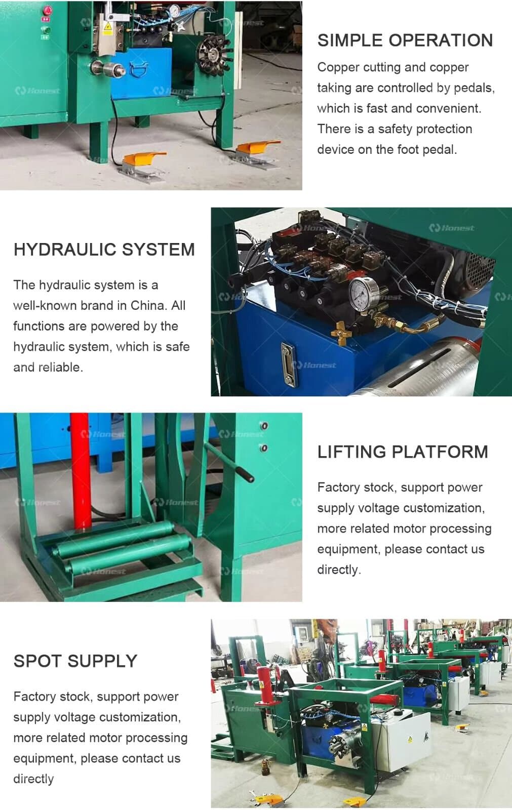 Product Structure Motor Stator Copper Cutting and Extracting Machine