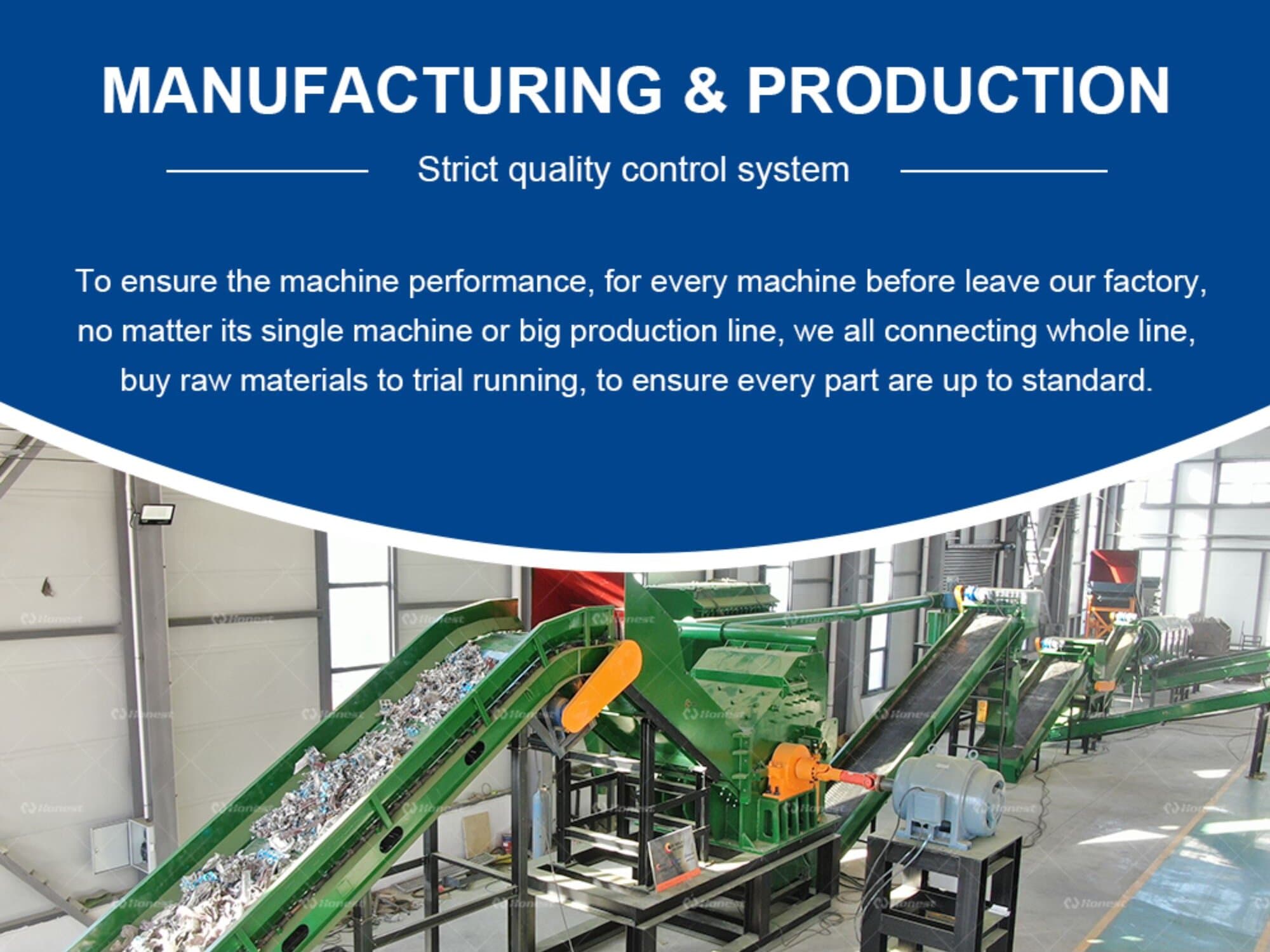 Scrap Metal Shredding Crushing Sorting Line Customers Site Overview