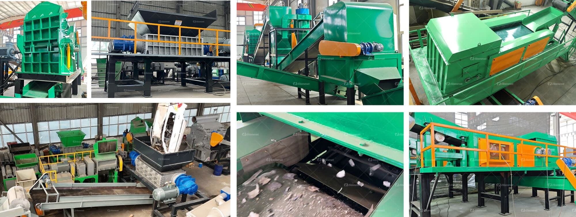 Scrap Metal Shredding Crushing Sorting Line Customers Site Overview