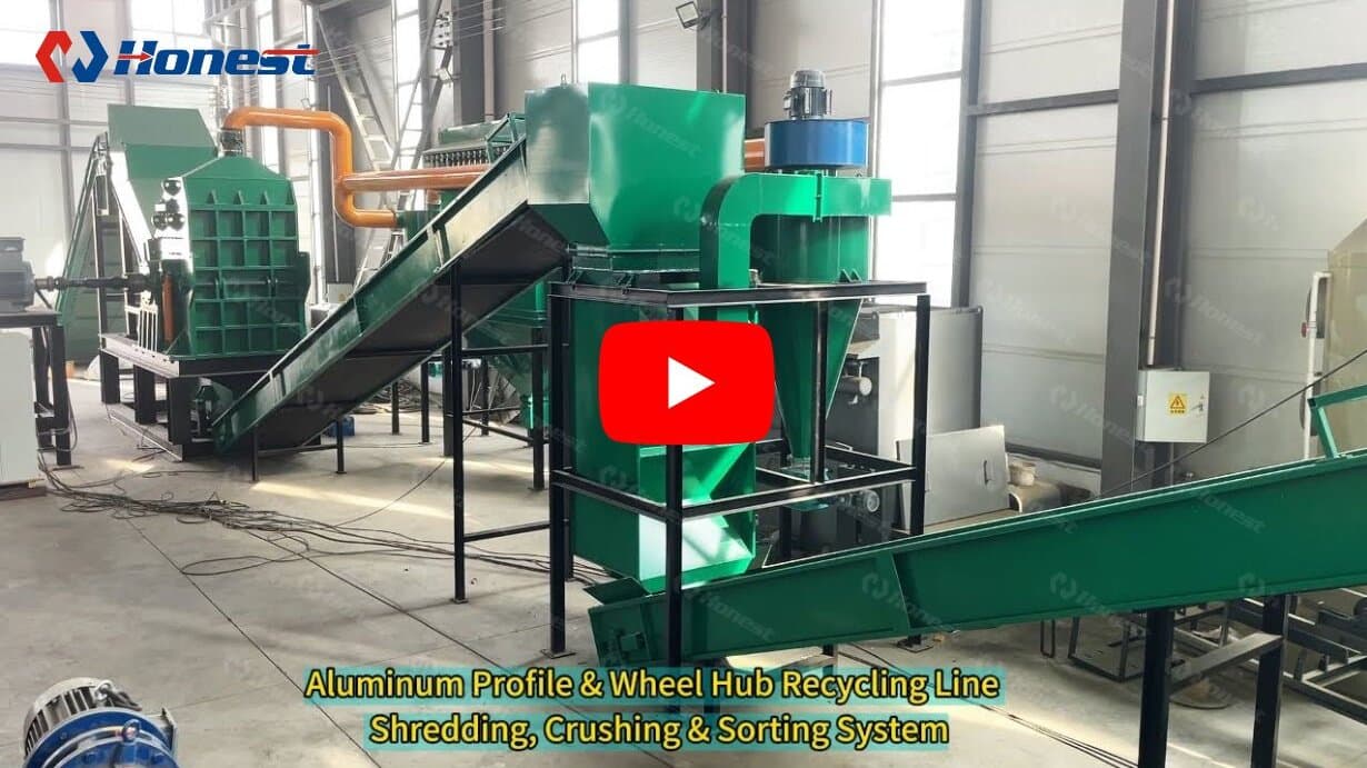 Scrap Metal Shredding Crushing Sorting Line-Video