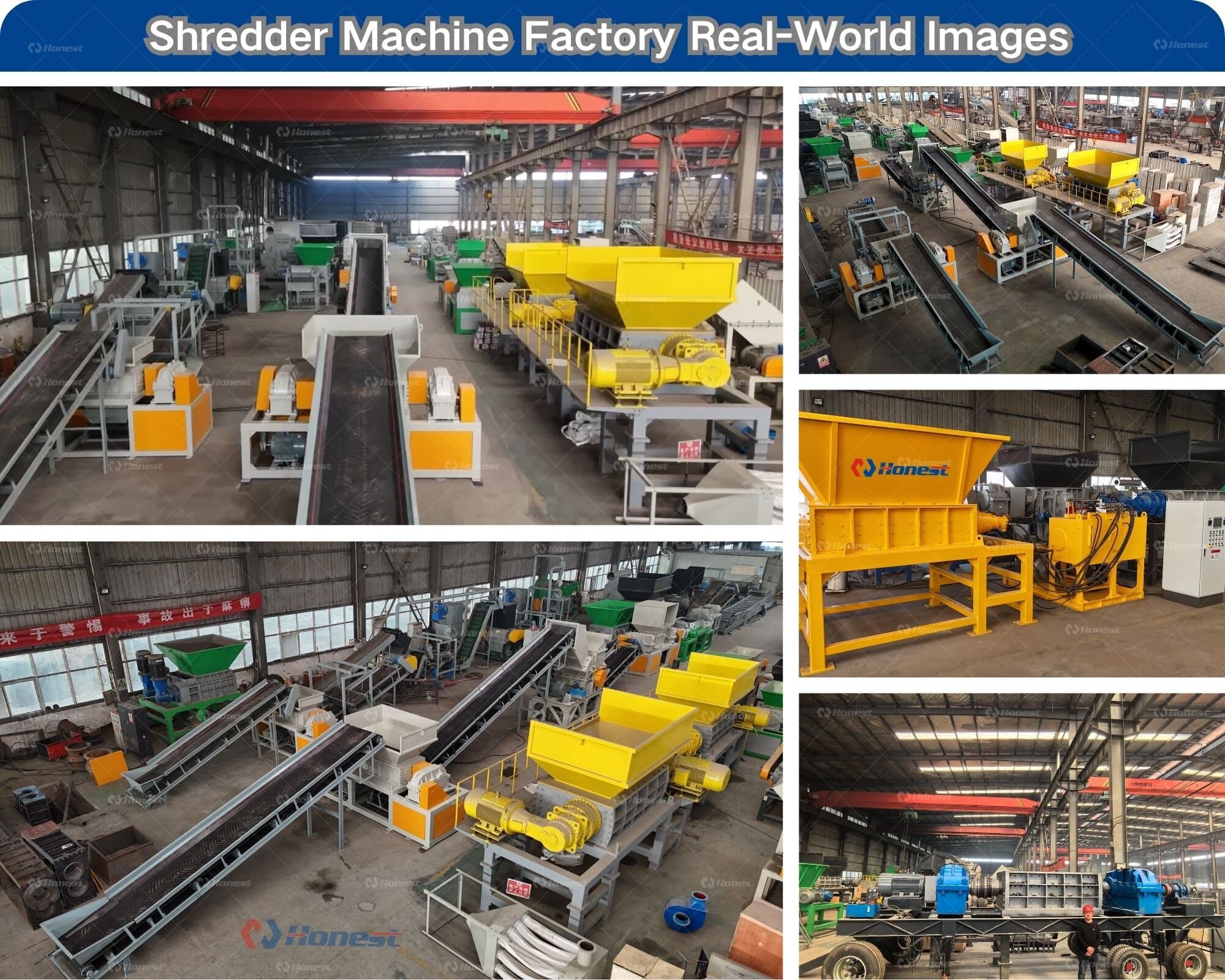 Shredder Machine Factory Real-World Images