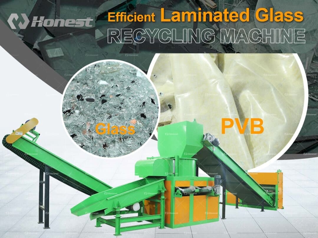Waste Car Windshield Recycling Machine