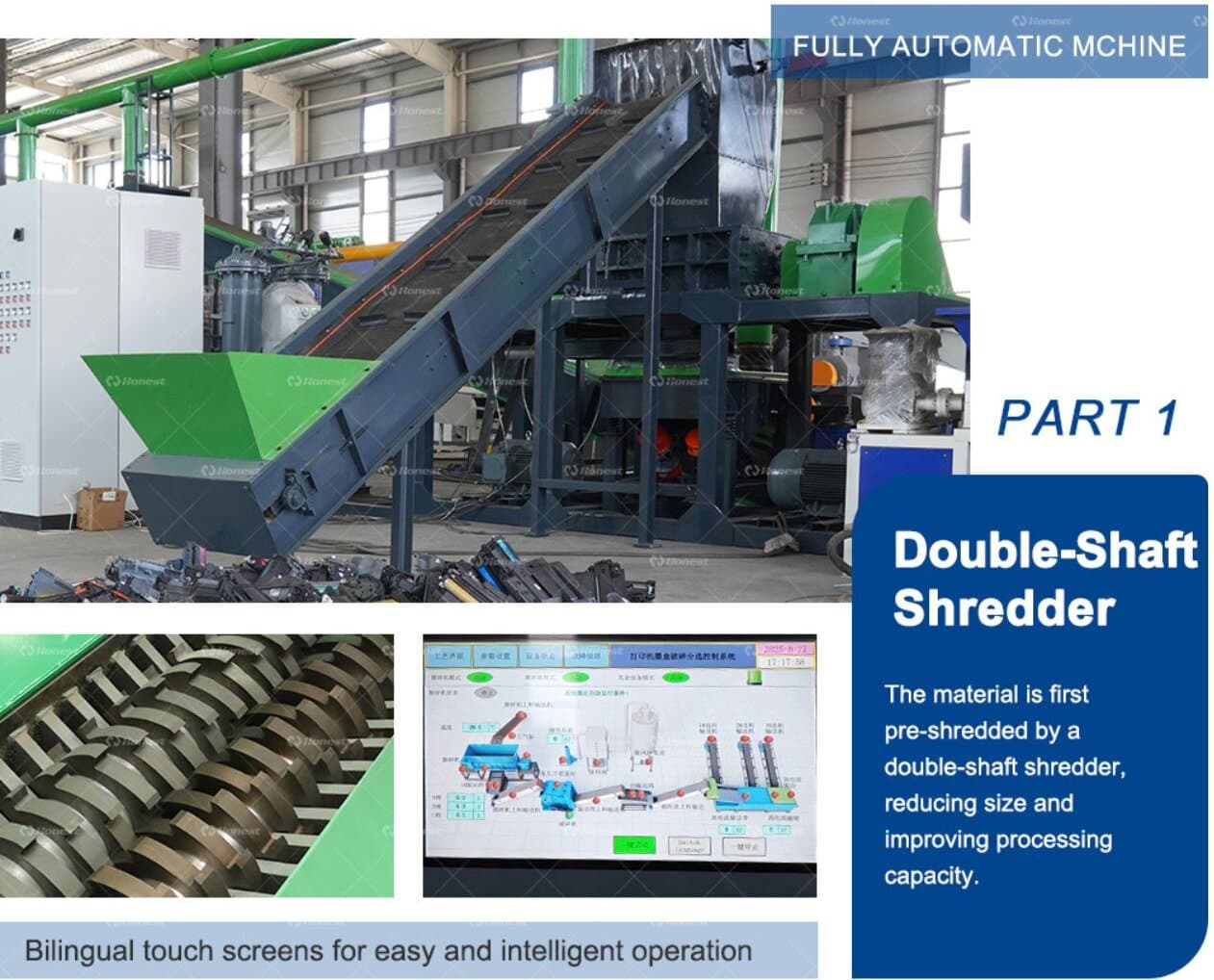 Product Structure Toner Cartridge Recycling Machine