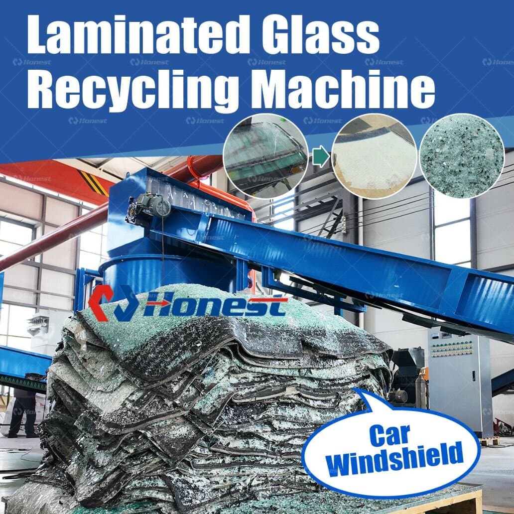 Car Windshield Laminated Glass Recycling Machine