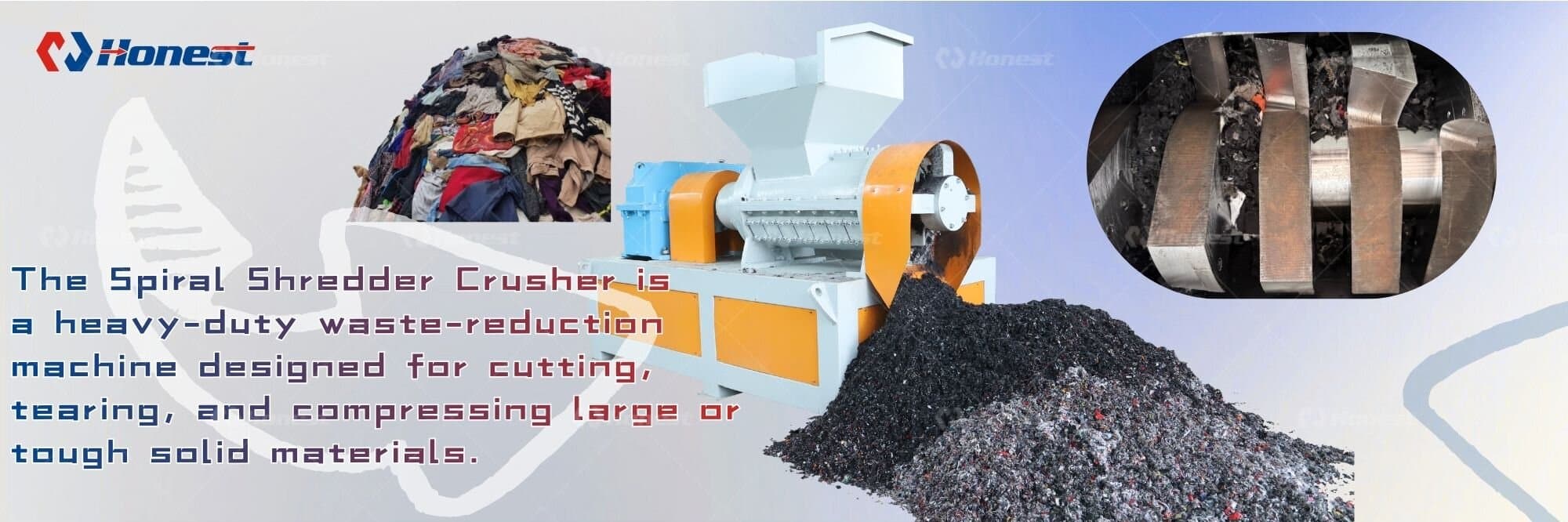Details and Maintenance of Spiral Shredder Crusher