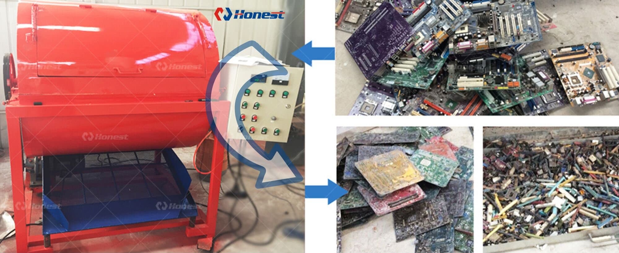 PCB Components Dismantling Machine for E-Waste Recycling