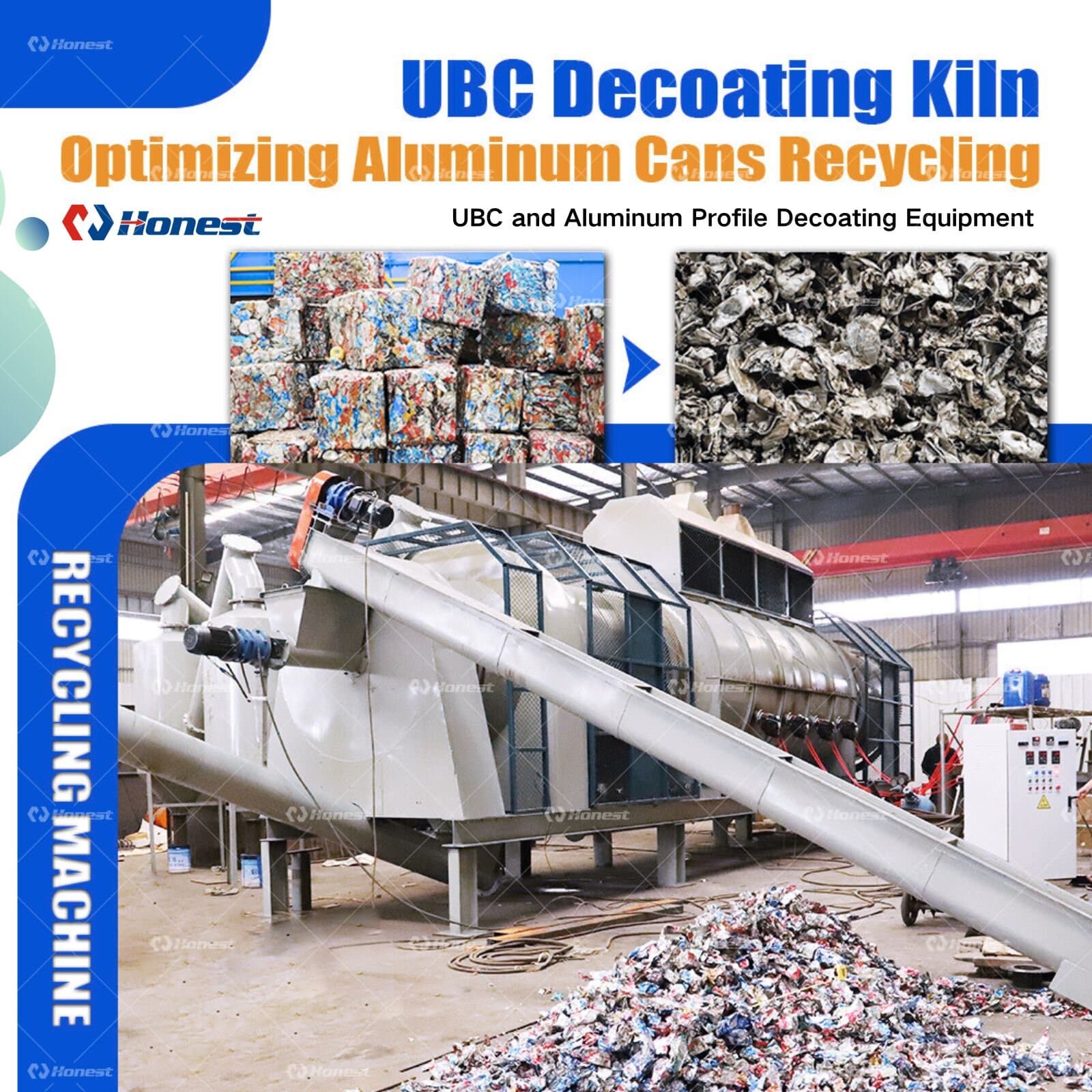 UBC and Aluminum Profile Decoating Equipment