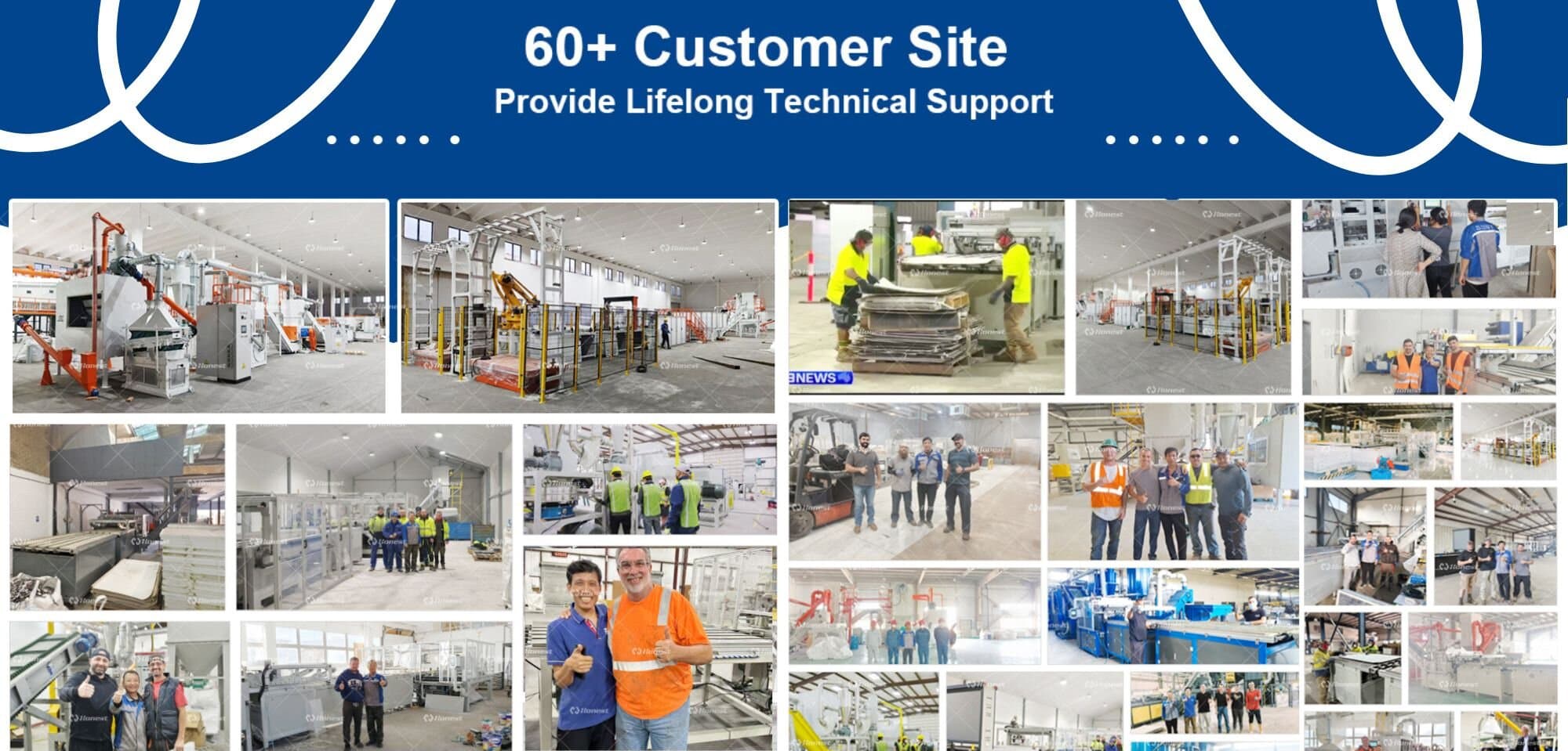 Solar PV Panels Thermal Treatment Recycling Line Customers Site Overview