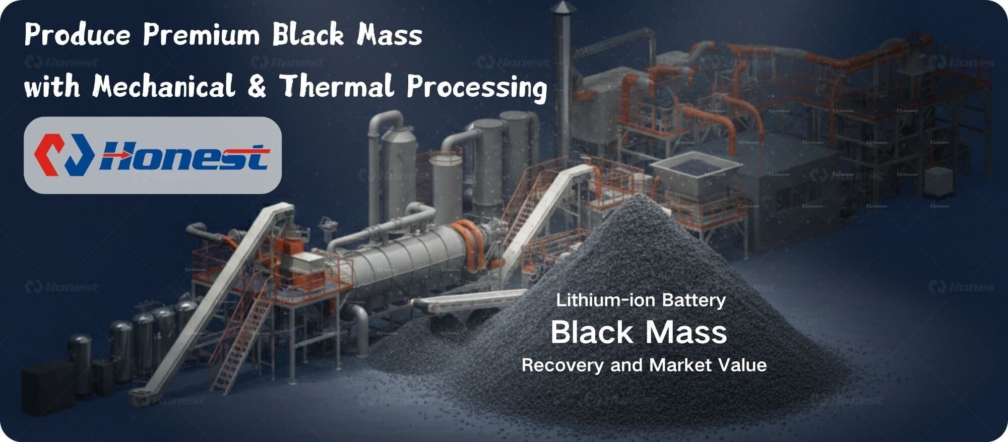 Produce Premium Black Mass with Mechanical & Thermal Processing