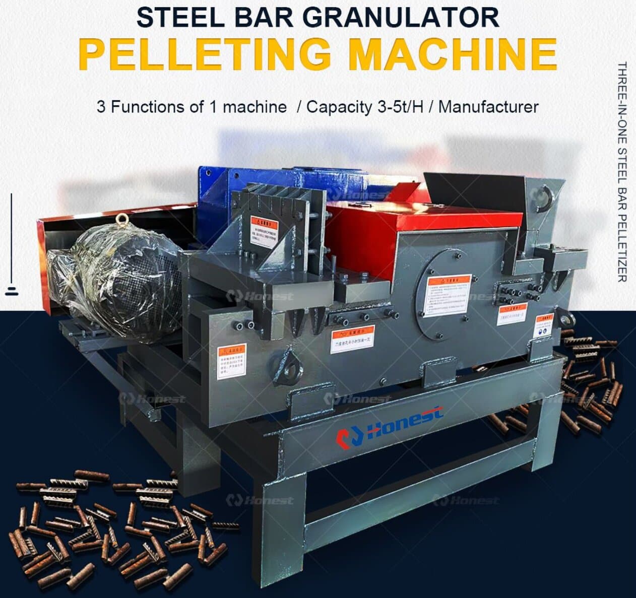 Rebar Granulator丨Steel Bars Cutting Machine