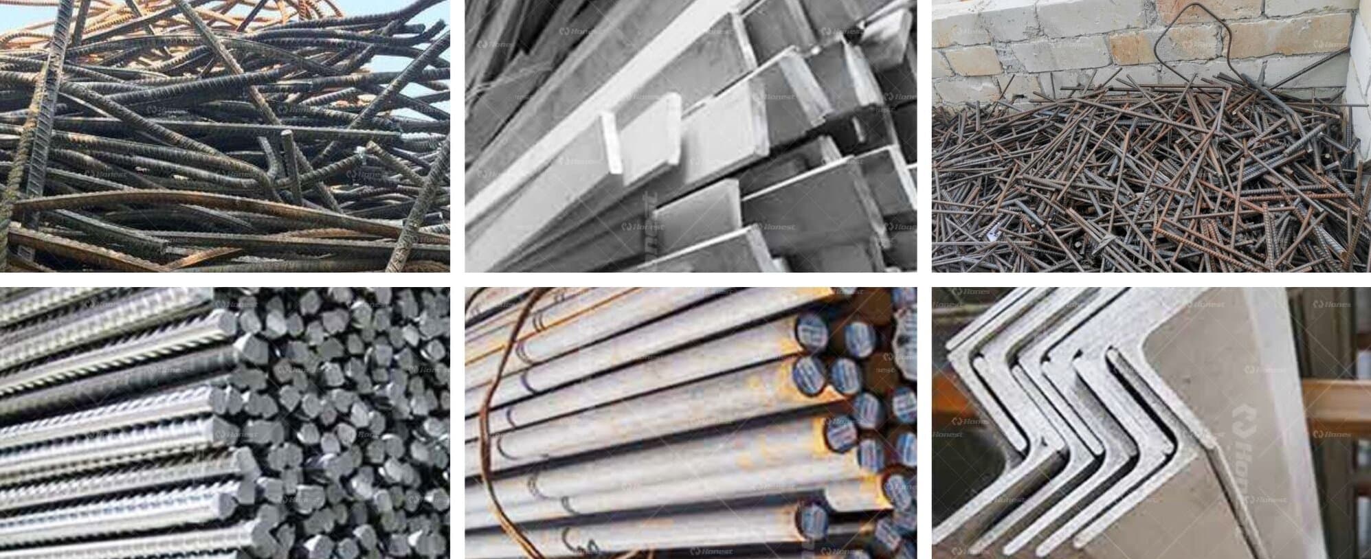 Scrap Rebar Granulating Machine Applicable Materials Range