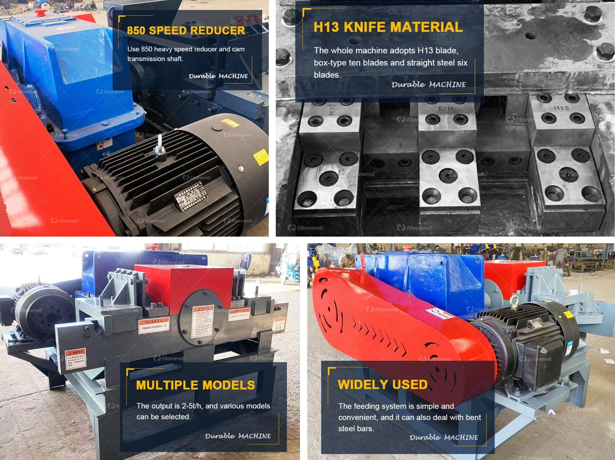 Scrap Rebar Granulating Machine Structural Features