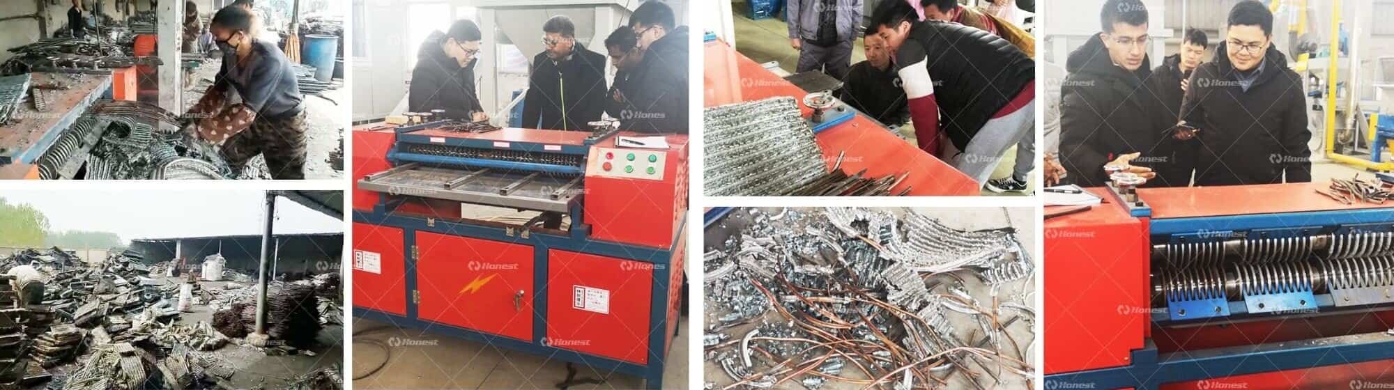 AC Radiator Stripping Machine