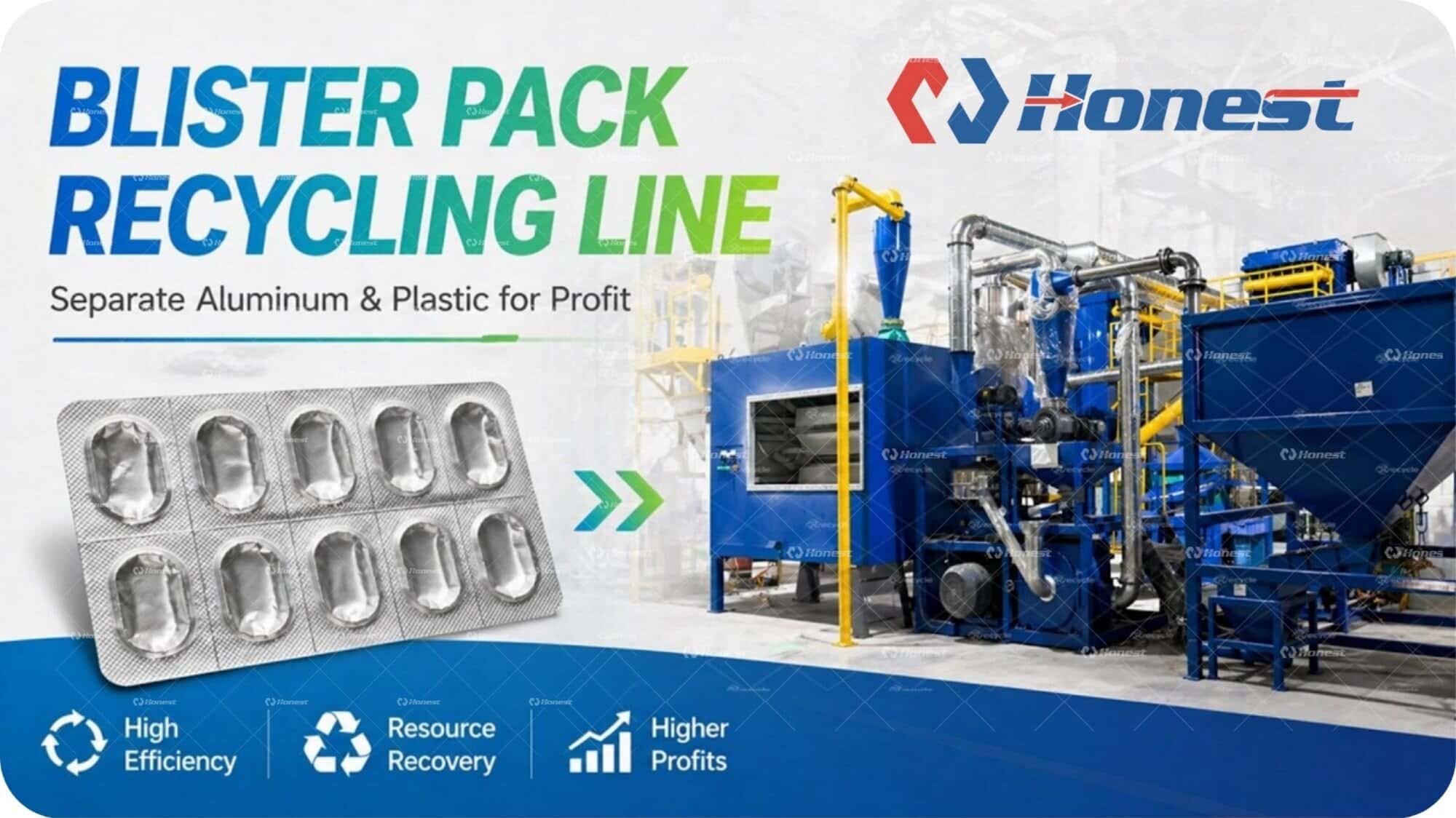Blister Packaging Recycling Process and Equipment
