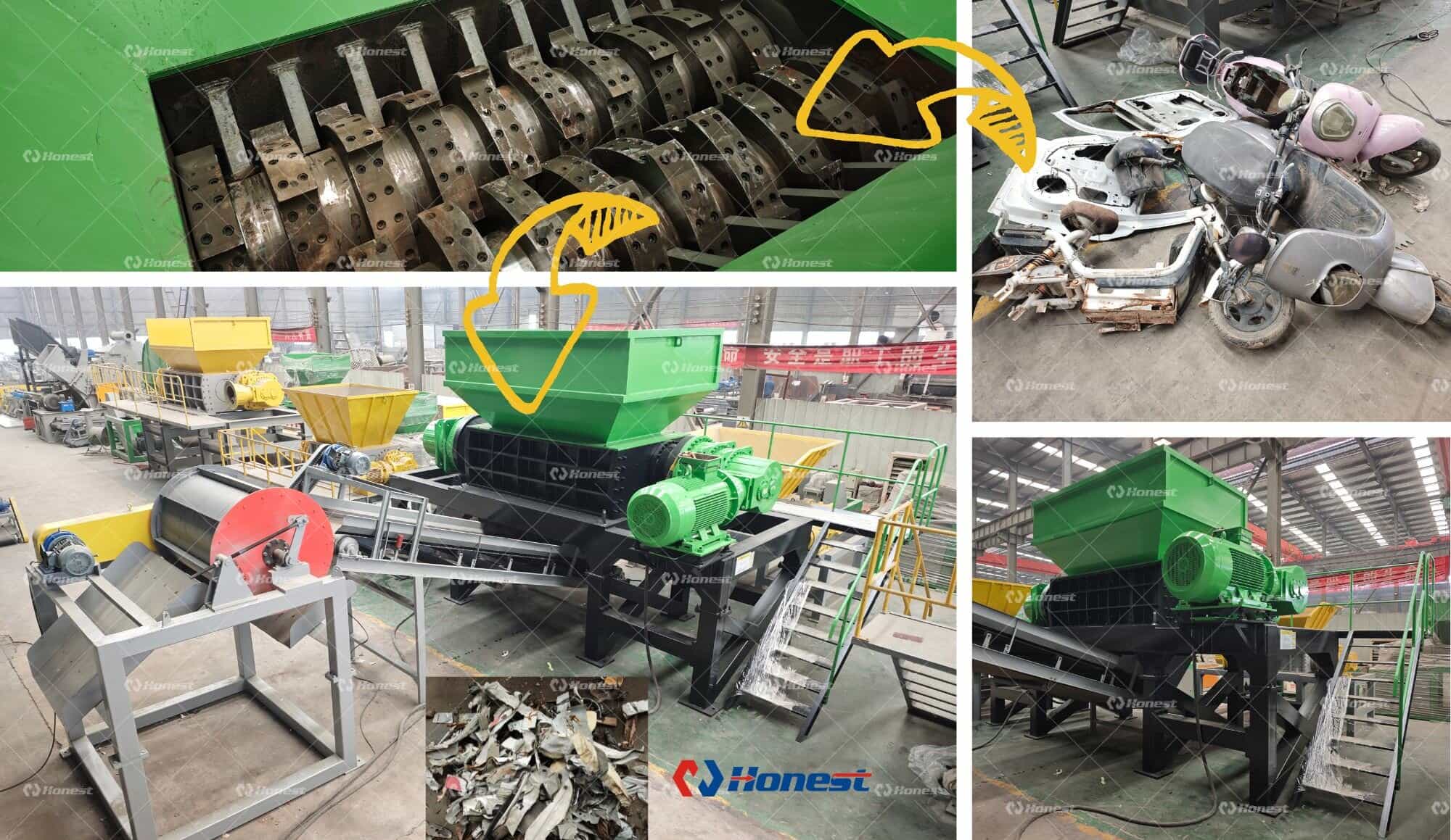 Primary Double Shaft Shredder for End-of-Life Vehicle Recycling