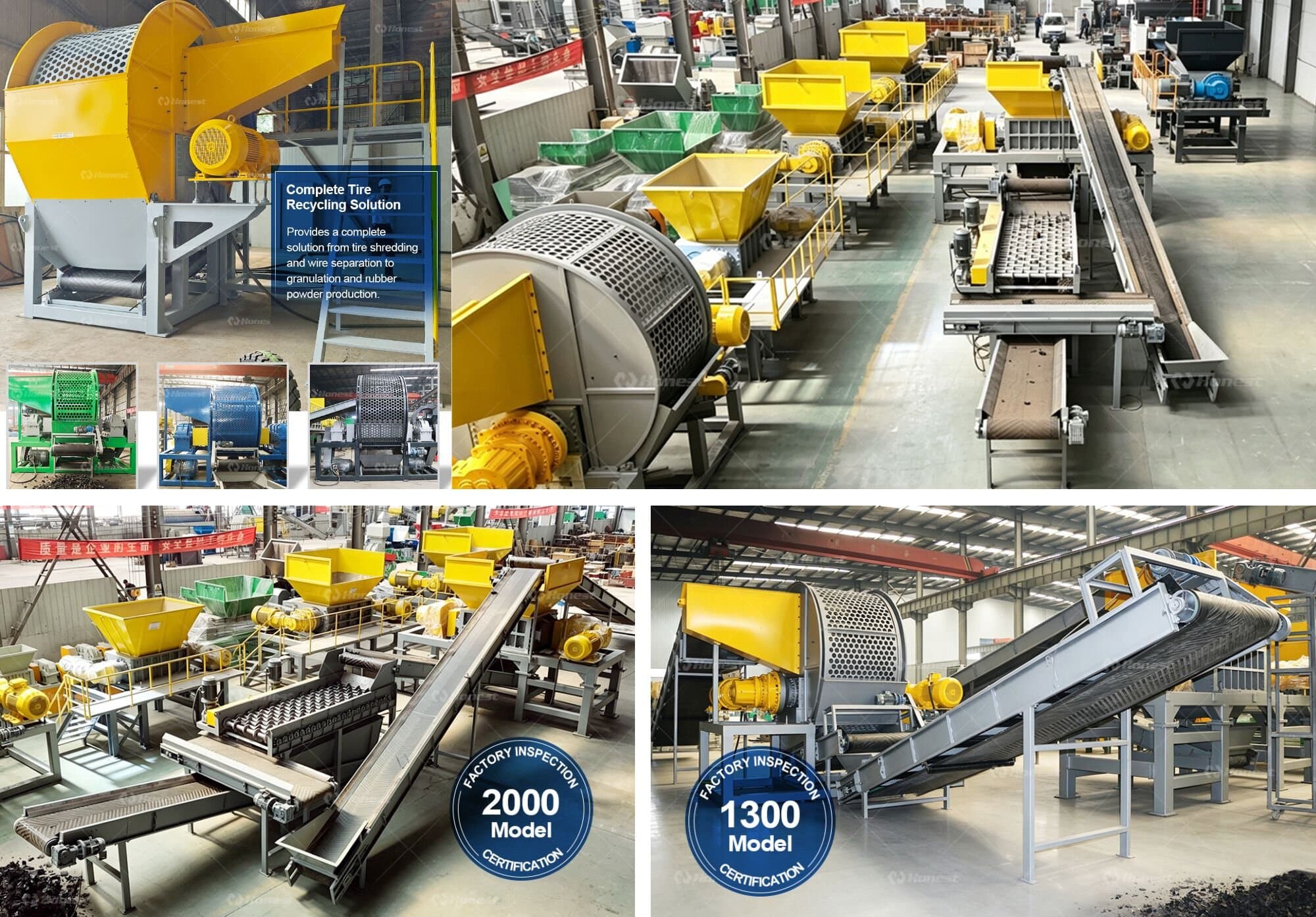Double Shaft Tire & Rubber Shredder  Machine