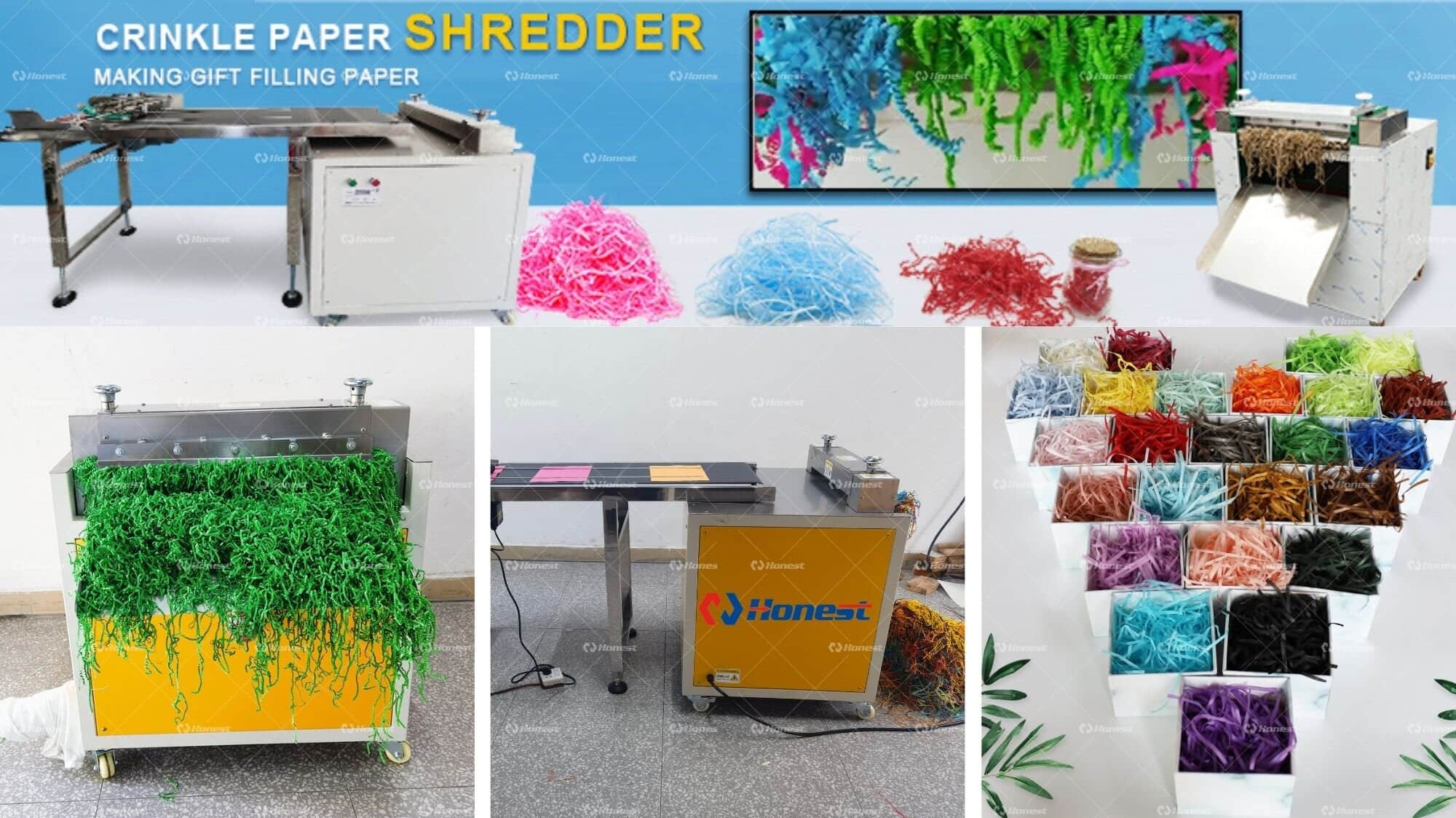 Premium Gift Box Packaging Crinkle Paper Shredder Machine