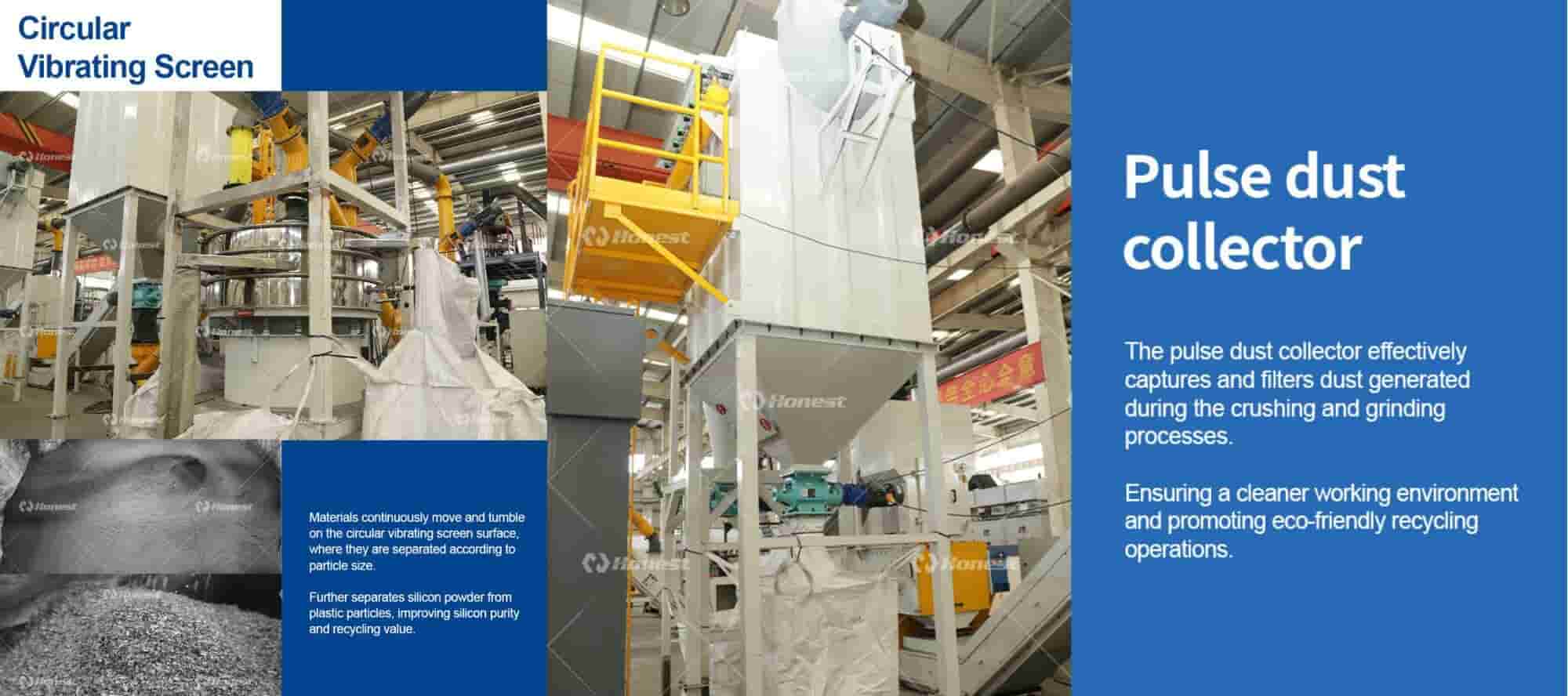Single-Glass PV Module Recycling Line Structure