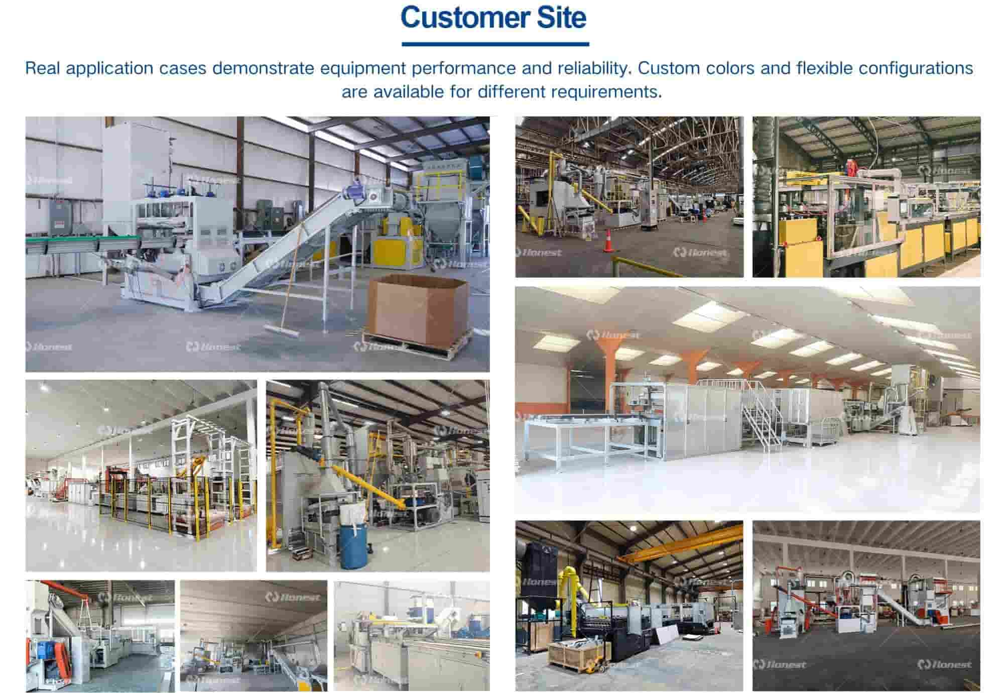 Single-Glass Solar Panel Recycling Line Customer Site