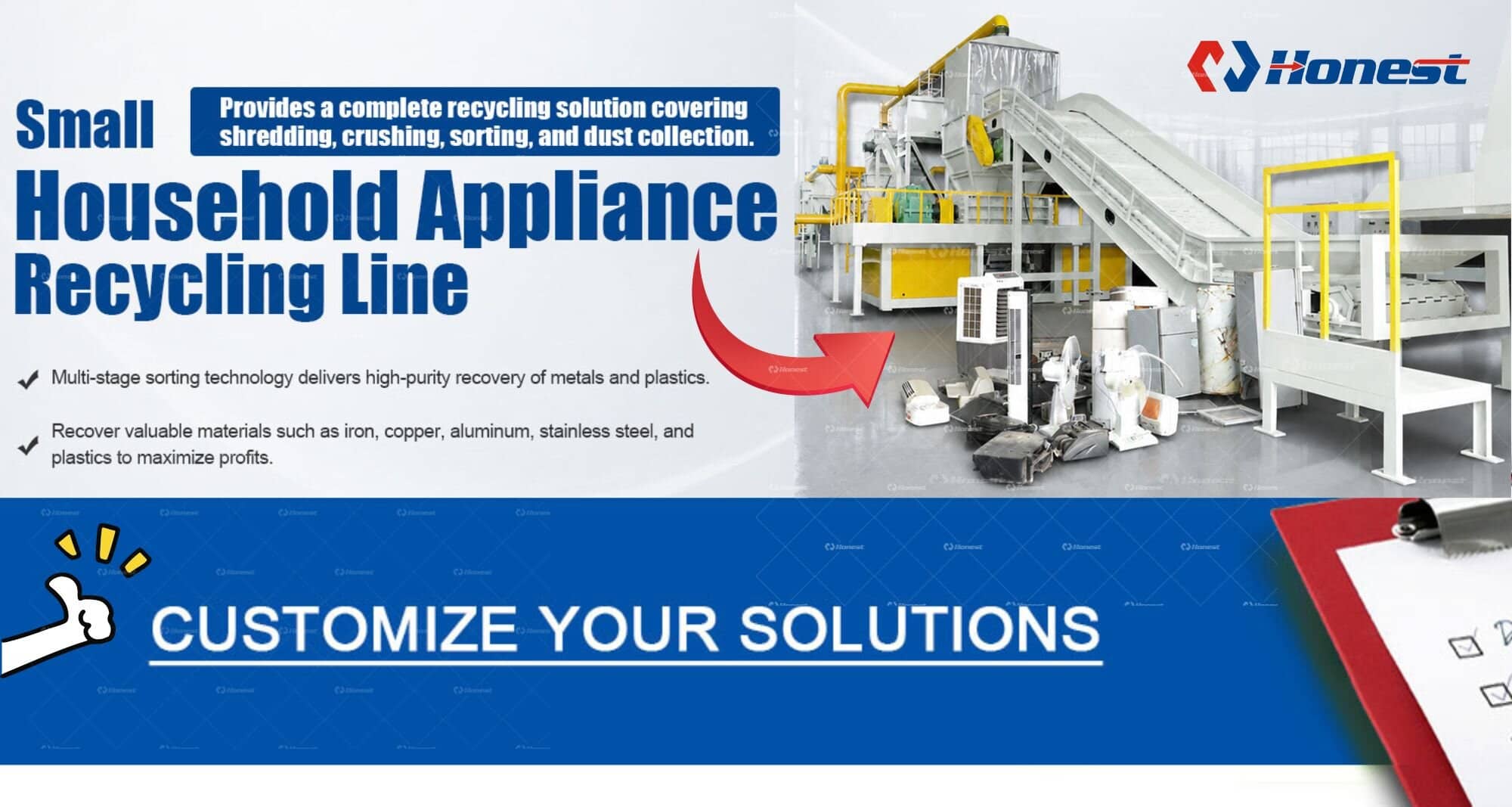 Small Household Appliance Recycling Machine