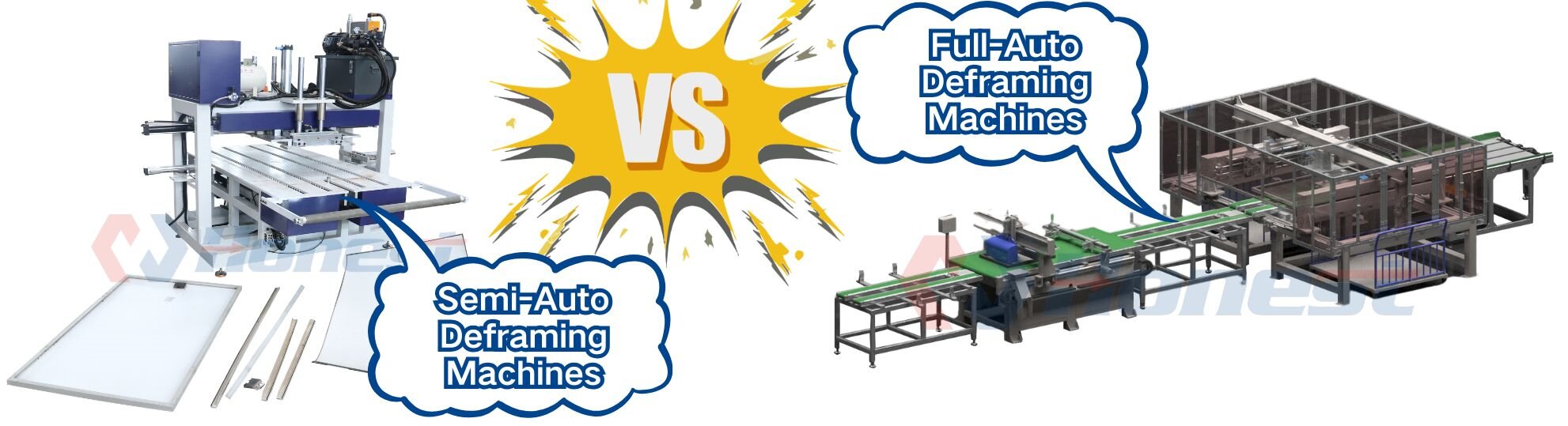 Solar Panel Frame Removal Machines