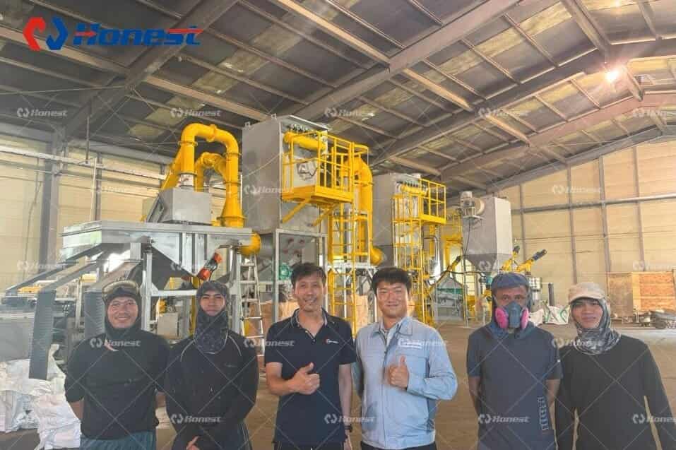 PV Panel Recycling Line Successfully Installed in South Korea