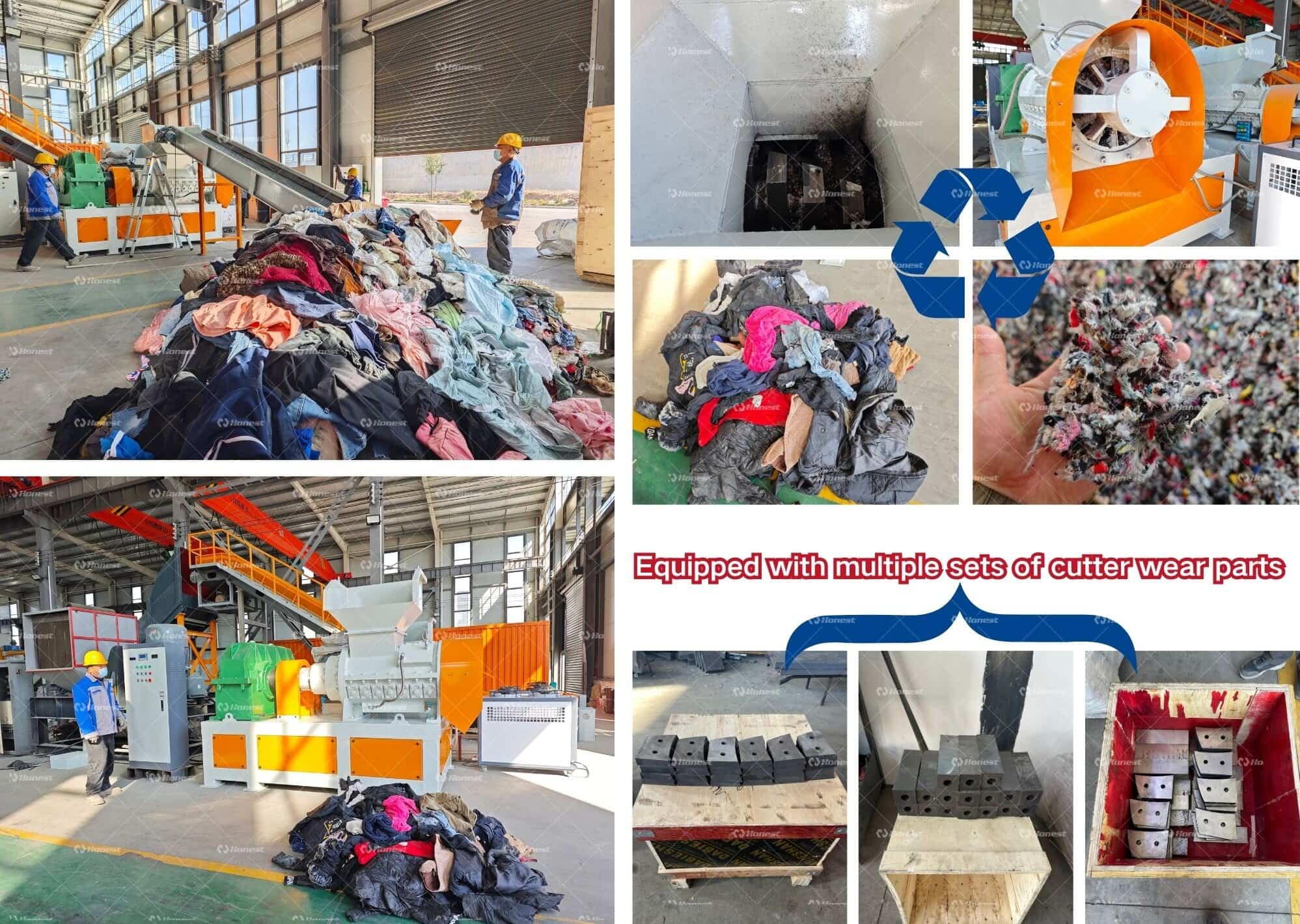 Spiral Shredder for Soft and Entangled Waste