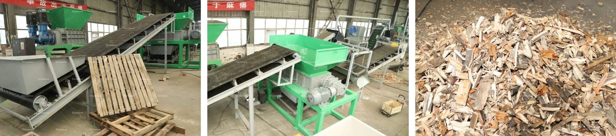 Wood Pallet Double Shaft Shredder