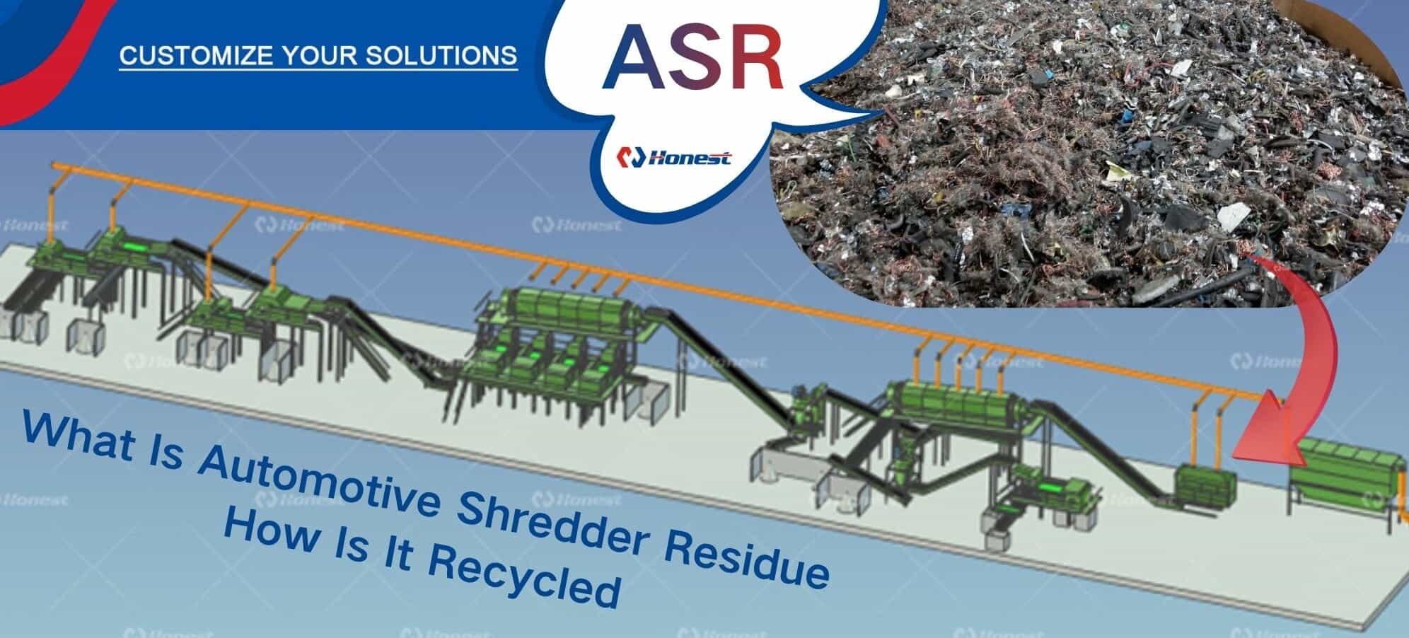 automotive shredder residue recycling