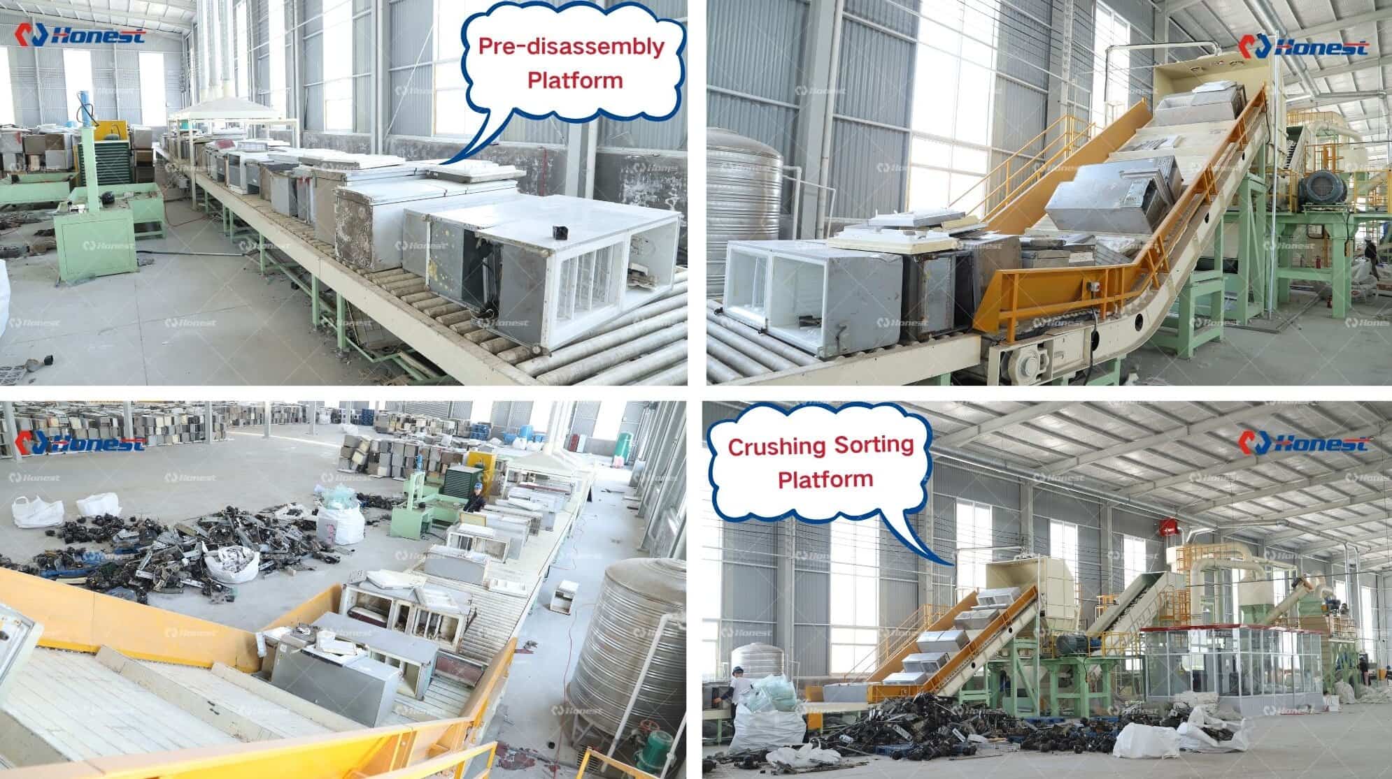 Waste Refrigerator / Fridge Recycling Machine