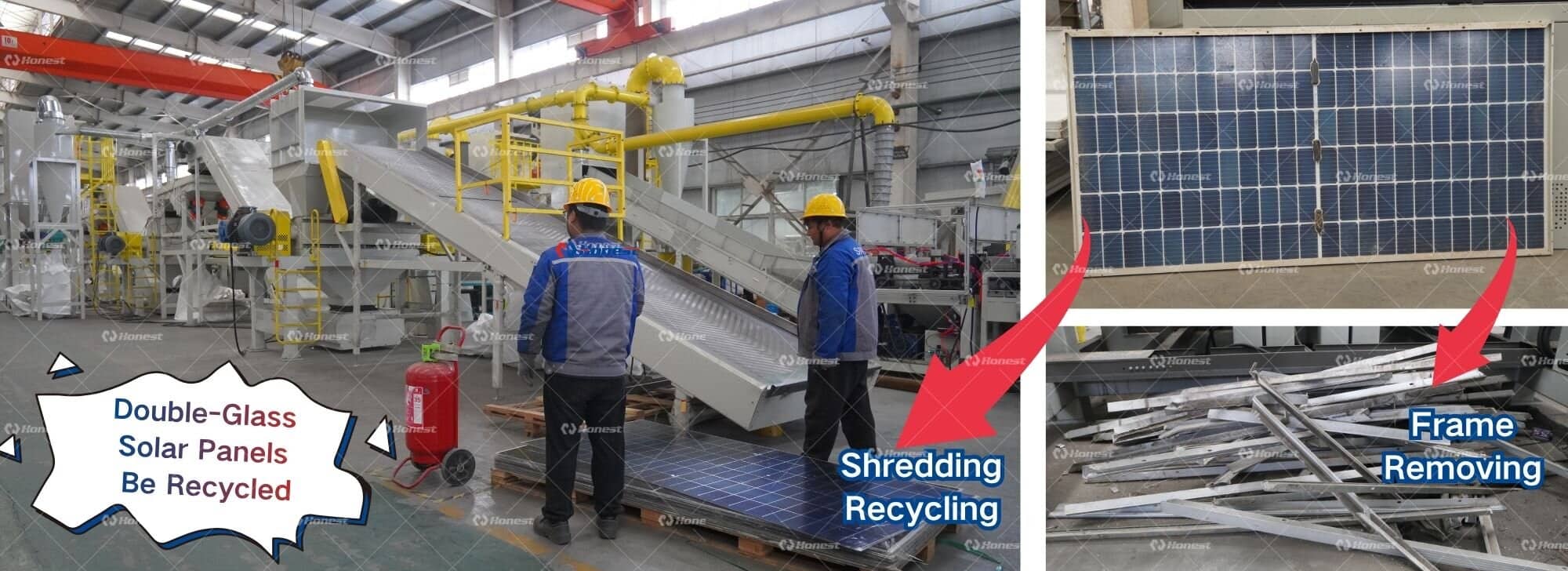 Solar Panels Recycling Machine for Double-Glass Photovoltaic Modules