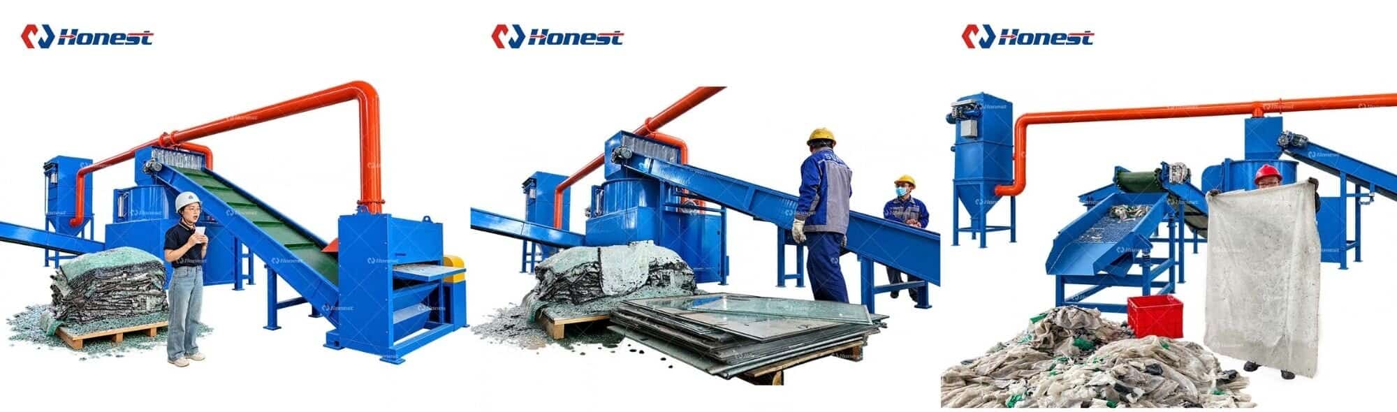 Windshield Glass Recycling Equipment